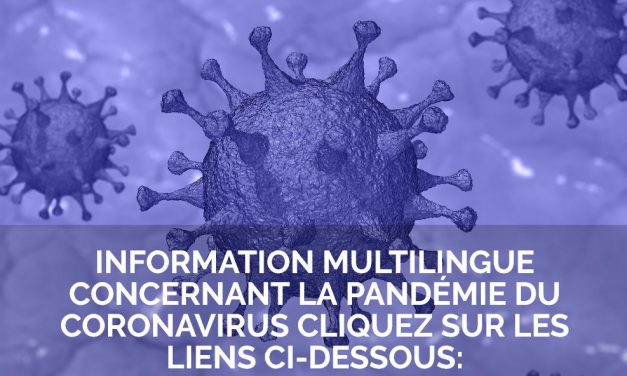 Information multilingue sur le coronavirus