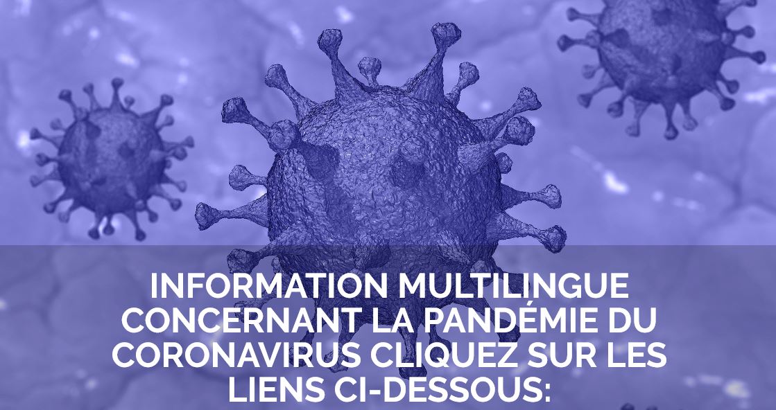 Information multilingue sur le coronavirus