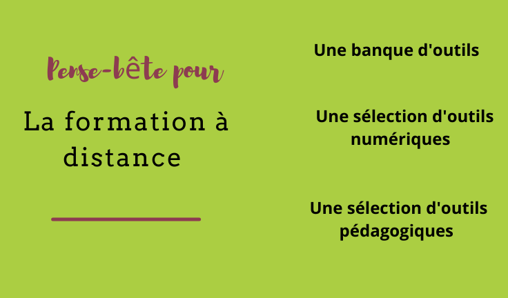 Pense-bête pour la formation à distance