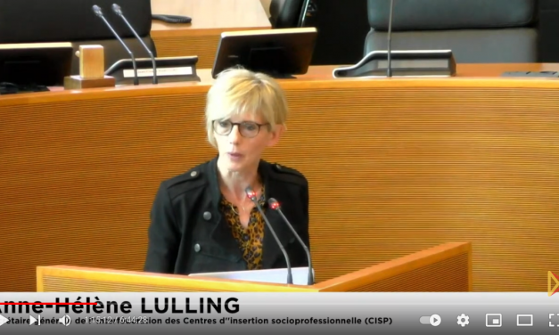 Intervention d’Anne-Hélène Lulling, Secrétaire générale de l’Interfede des Cisp, en Commission du Parlement wallon et à l’occasion de l’anniversaire de la FESEFA
