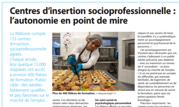 CISP : l’autonomie en point de mire (Le Soir)