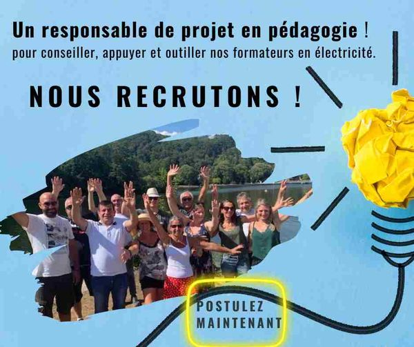 Offre d’emploi – Responsable de projet pédagogique (Le Hublot – Namur)
