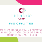 Offre d’emploi – Responsable de projets pédagogiques “numérique et développement durable”
