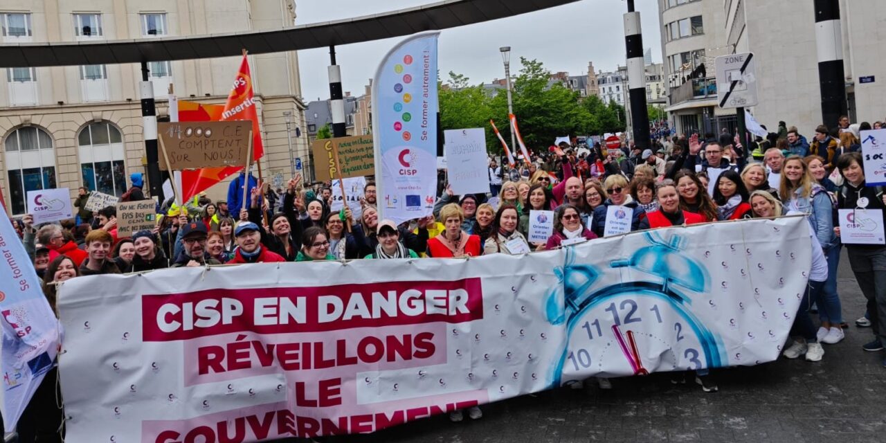 Le secteur CISP mobilisé avec le non-marchand à Bruxelles