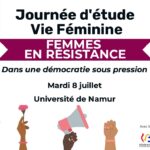 Journée d’étude : Femmes en résistance (8 juillet – Namur)