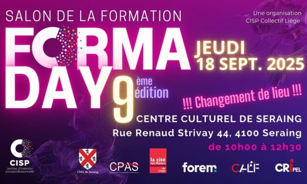 FORMA DAY 9ème édition du salon de la formation des CISP (18 septembre – Liège)