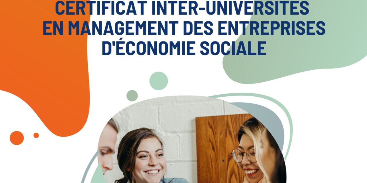 Formation continue : management des entreprises d’économie sociale