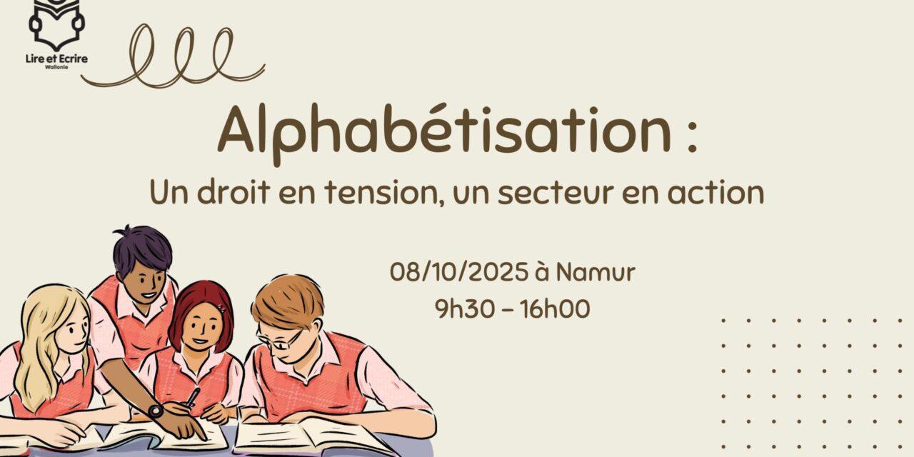Colloque : Alphabétisation (08 octobre – Namur)