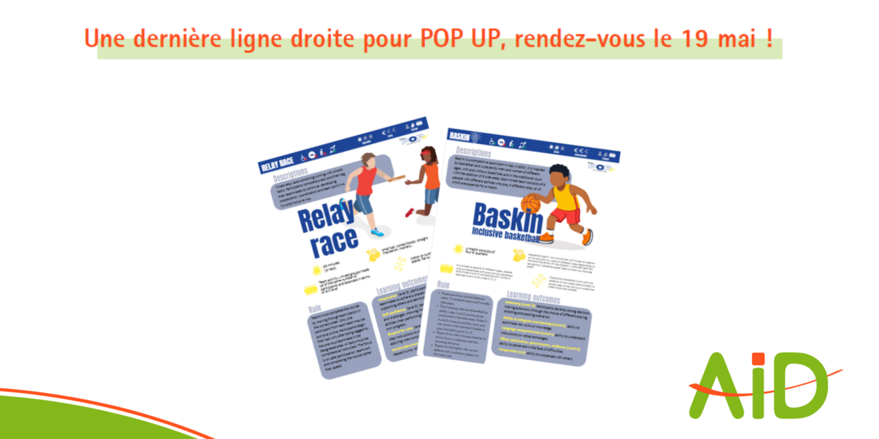 Événement de clôture du projet POP-UP (19 mai – Namur)