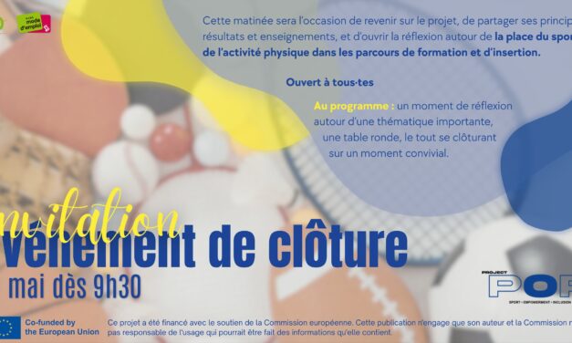 Événement de clôture du projet POP-UP (19 mai – Namur)