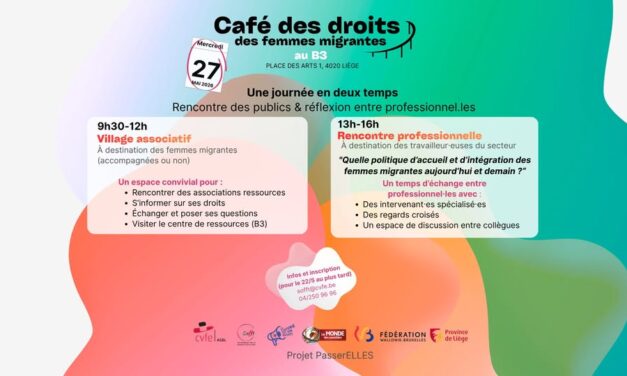 Café des droits des femmes migrantes (mercredi 27 mai – Liège)