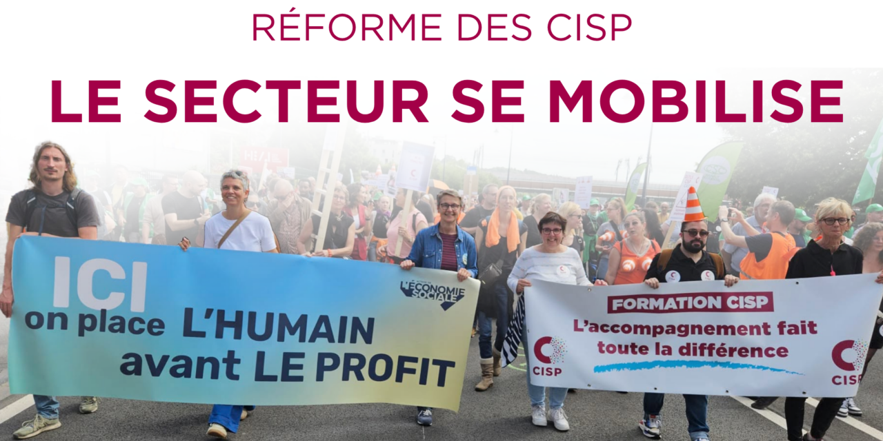 Réforme des CISP : le secteur se mobilise (16 juin – Namur)