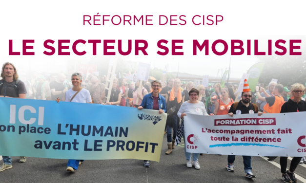 Réforme des CISP : le secteur se mobilise (16 juin – Namur)