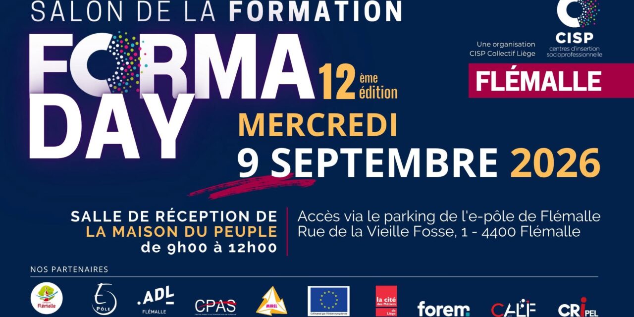 Forma Day : Salon de la formation CISP 12ème édition (9 septembre à Flémalle)